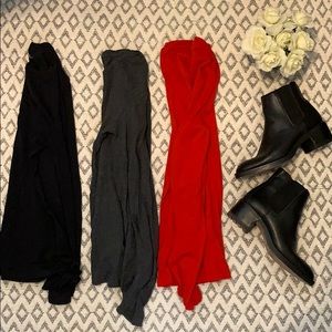 3 Long sleeve cotton T-shirts